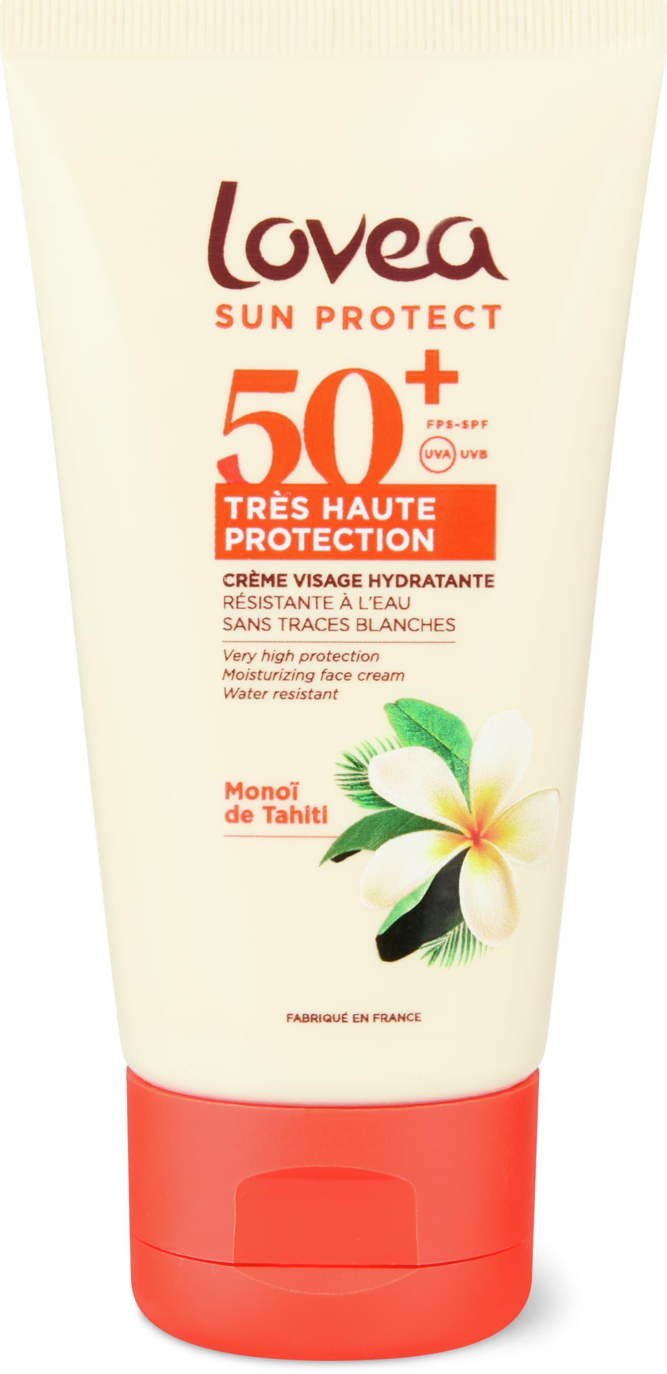 feuchtigkeitsspendende Gesichtscreme LSF50 Monoï from Tahiti